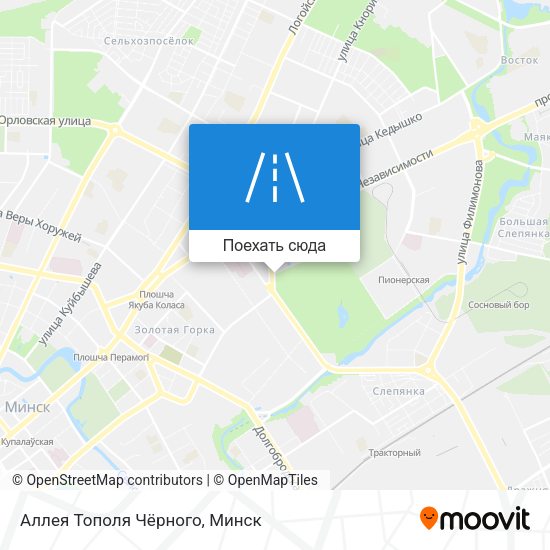 Карта Аллея Тополя Чёрного