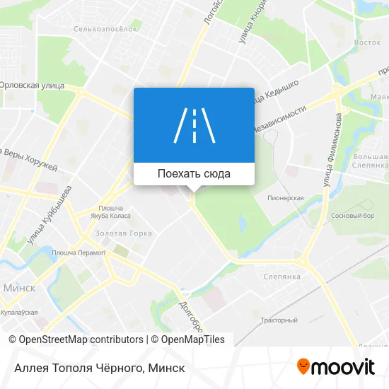 Карта Аллея Тополя Чёрного