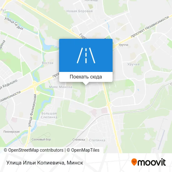 Карта Улица Ильи Копиевича
