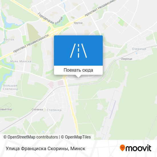 Карта Улица Франциска Скорины