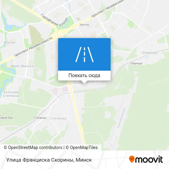 Карта Улица Франциска Скорины