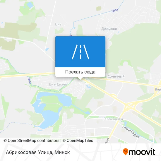 Карта Абрикосовая Улица