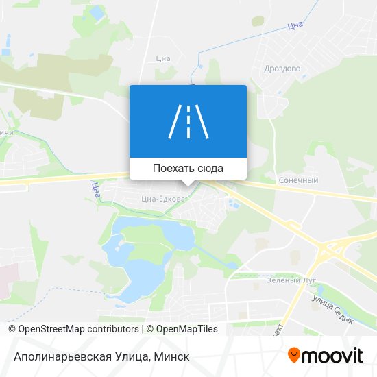 Карта Аполинарьевская Улица