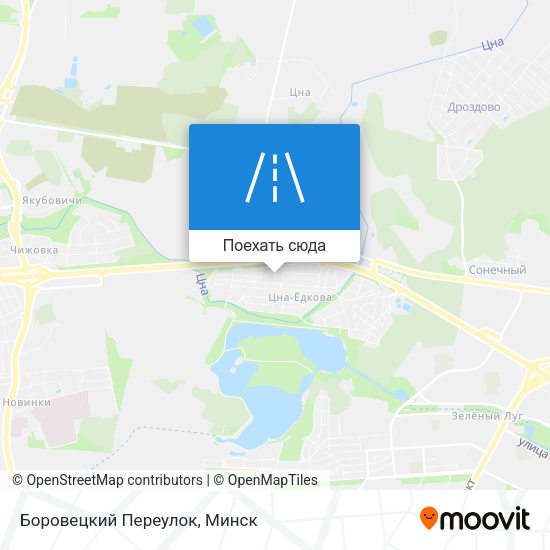 Карта Боровецкий Переулок