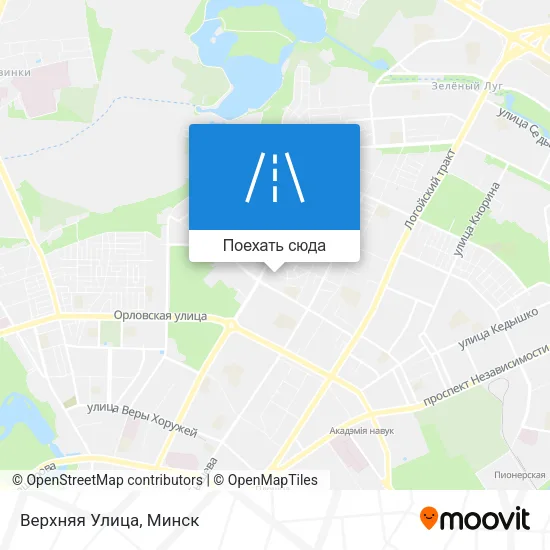 Карта Верхняя Улица