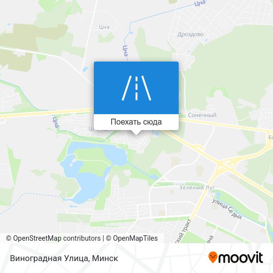 Карта Виноградная Улица