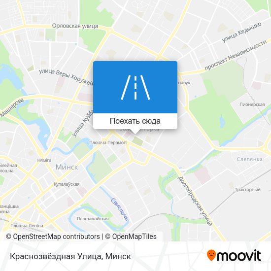 Карта Краснозвёздная Улица