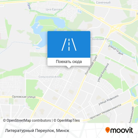 Карта Литературный Переулок