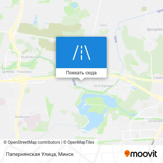 Карта Папернянская Улица