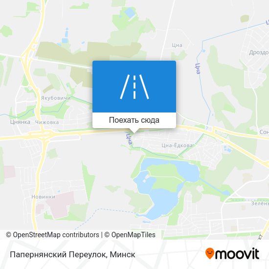 Карта Папернянский Переулок