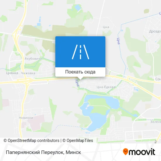 Карта Папернянский Переулок