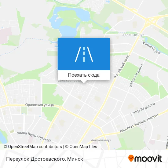 Карта Переулок Достоевского