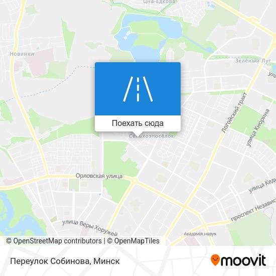 Карта Переулок Собинова