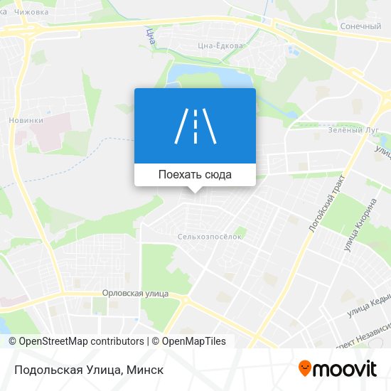 Карта Подольская Улица