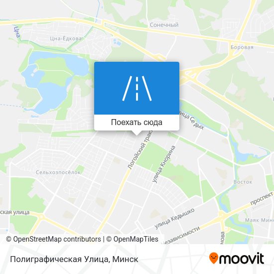 Карта Полиграфическая Улица