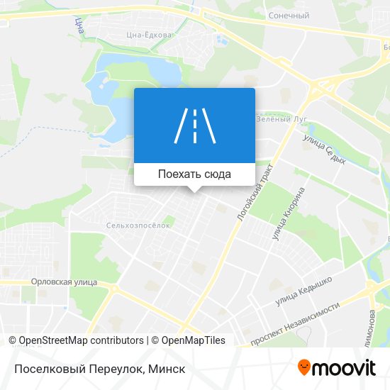 Карта Поселковый Переулок