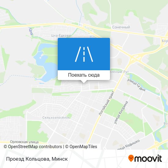 Карта Проезд Кольцова