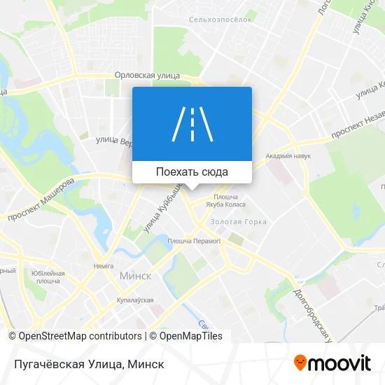 Карта Пугачёвская Улица