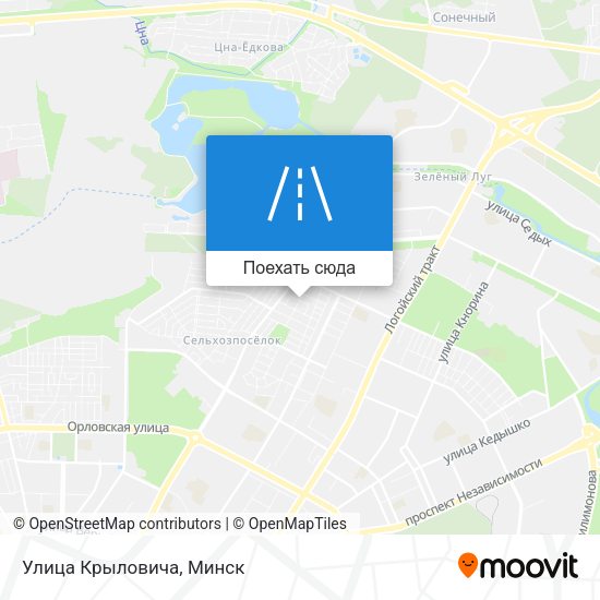 Карта Улица Крыловича