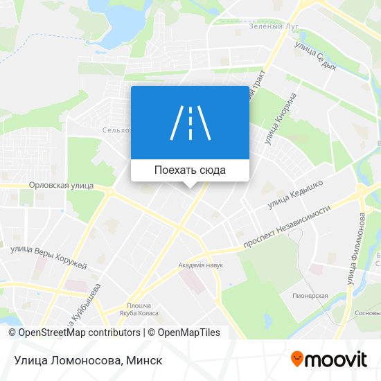 Карта Улица Ломоносова