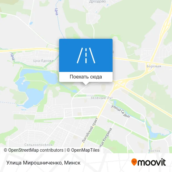 Карта Улица Мирошниченко