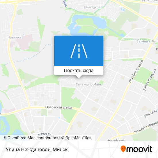 Карта Улица Неждановой
