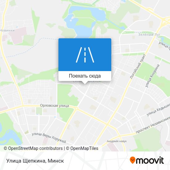 Карта Улица Щепкина