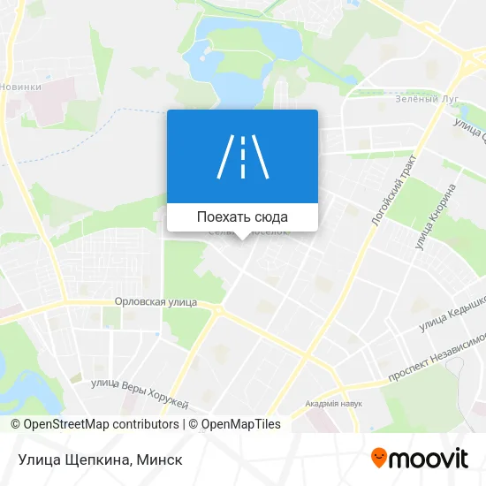 Карта Улица Щепкина