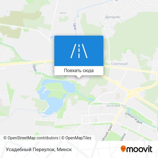 Карта Усадебный Переулок
