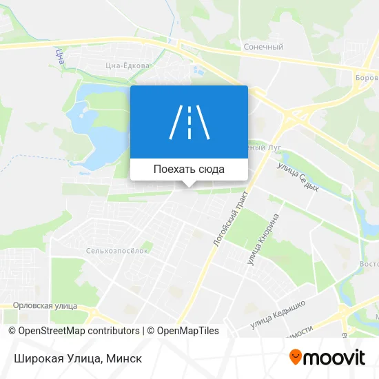 Карта Широкая Улица