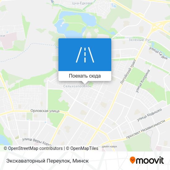 Карта Экскаваторный Переулок
