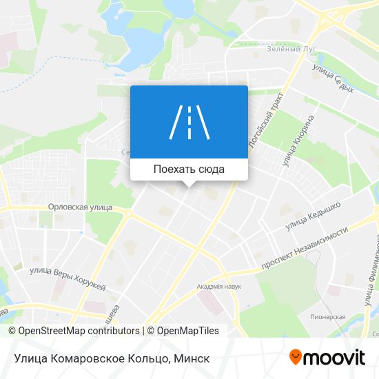 Карта Улица Комаровское Кольцо