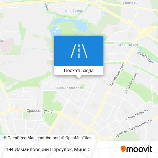 Карта 1-Й Измайловский Переулок