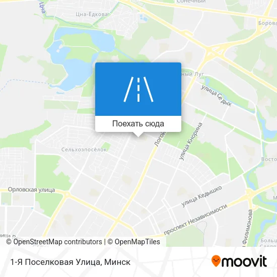 Карта 1-Я Поселковая Улица