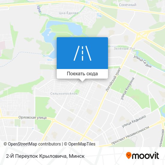 Карта 2-Й Переулок Крыловича