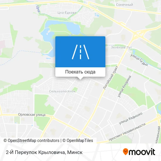 Карта 2-Й Переулок Крыловича