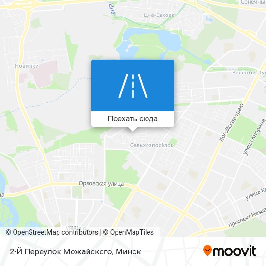 Карта 2-Й Переулок Можайского