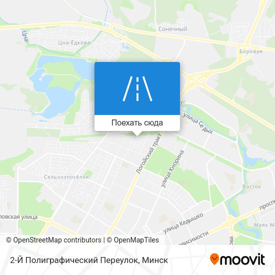 Карта 2-Й Полиграфический Переулок