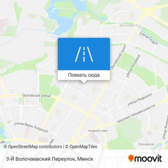 Карта 3-Й Волочаевский Переулок