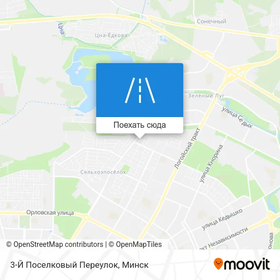 Карта 3-Й Поселковый Переулок