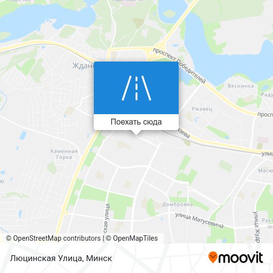 Карта Люцинская Улица