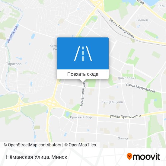 Карта Нёманская Улица