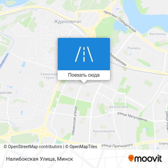 Карта Налибокская Улица