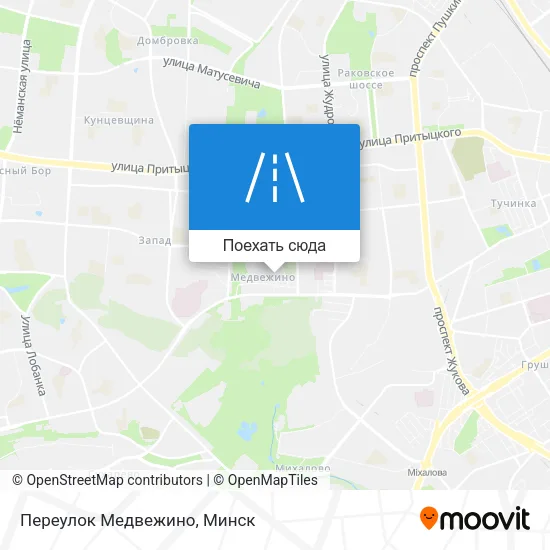 Карта Переулок Медвежино