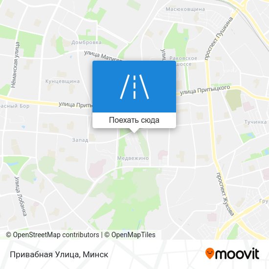 Карта Привабная Улица