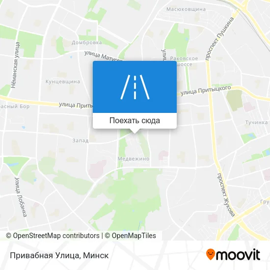 Карта Привабная Улица