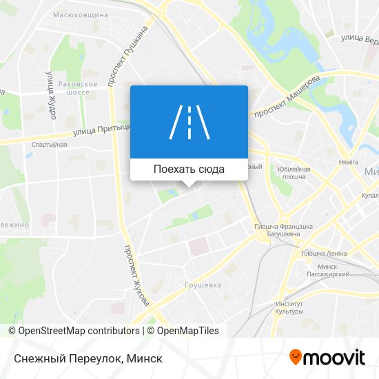 Карта Снежный Переулок