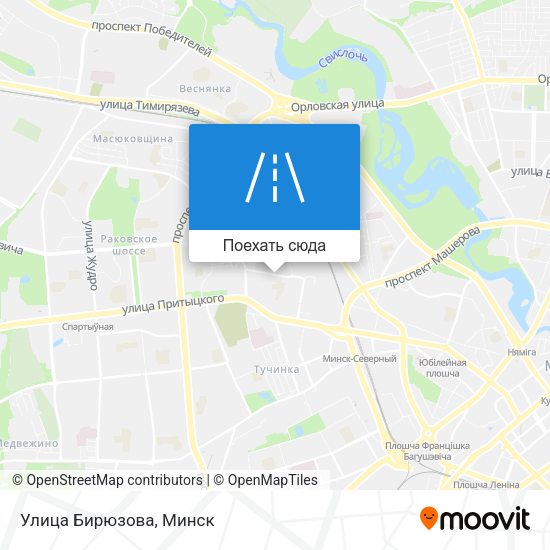 Карта Улица Бирюзова