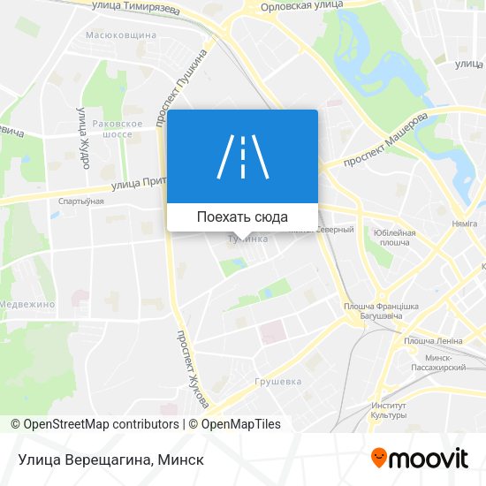 Карта Улица Верещагина
