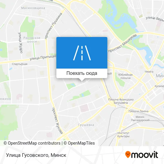 Карта Улица Гусовского